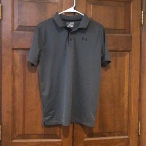 Gray Youth XL Under Armour polo